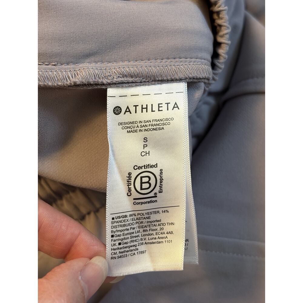 Athleta Stride Midi Skirt Women’s Small Violet Purple Elastic Waist Side Slit - Picture 6 of 11